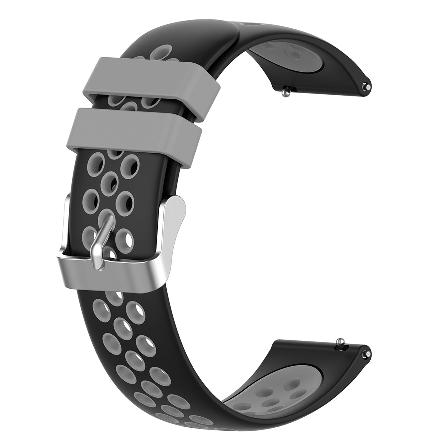 20mm Multiple Holes Breathable Dual Color Silicone Watch Strap Wristband for Huawei Watch GT3 42mm Samsung Galaxy Watch 42mm 20mm Multiple Holes Breathable Dual Color Silicone Watch Strap Wristband for Huawei Watch GT3 42mm Samsung Galaxy Watch 42mm